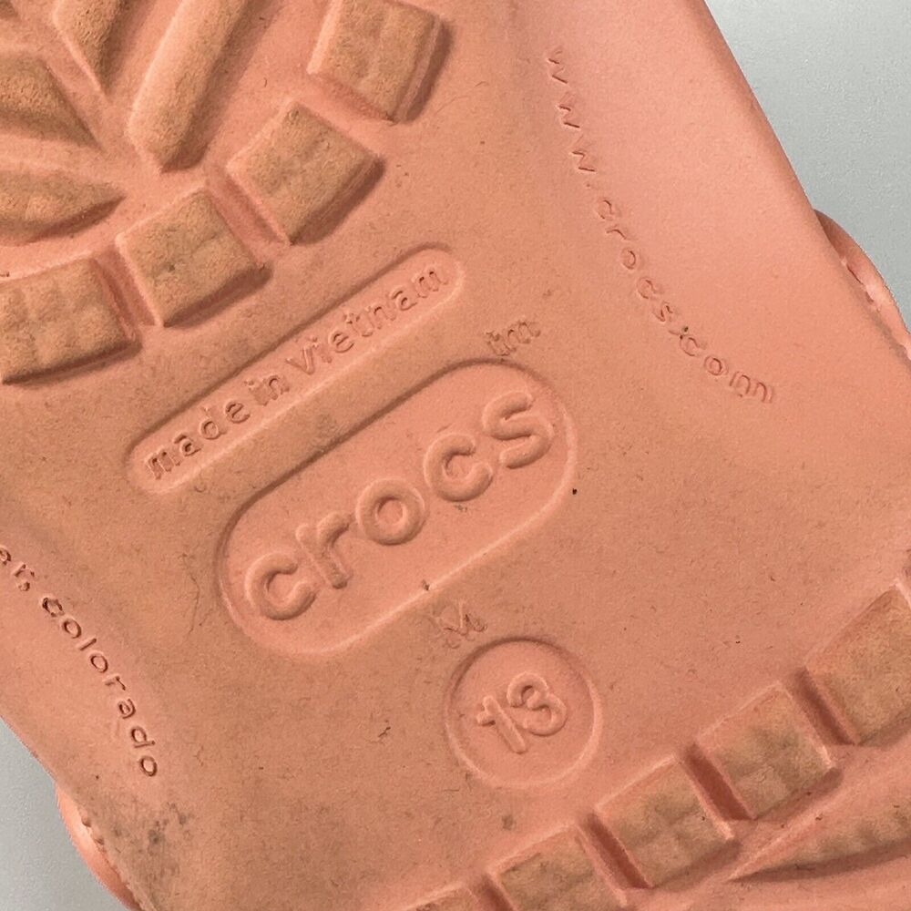 Crocs Mens Size 13 Papaya Classic Clog Mule Authentic Shoe Style 10001 - Picture 14 of 15